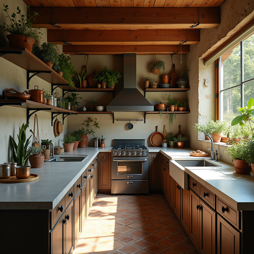 rustic boho kitchen ideas 7