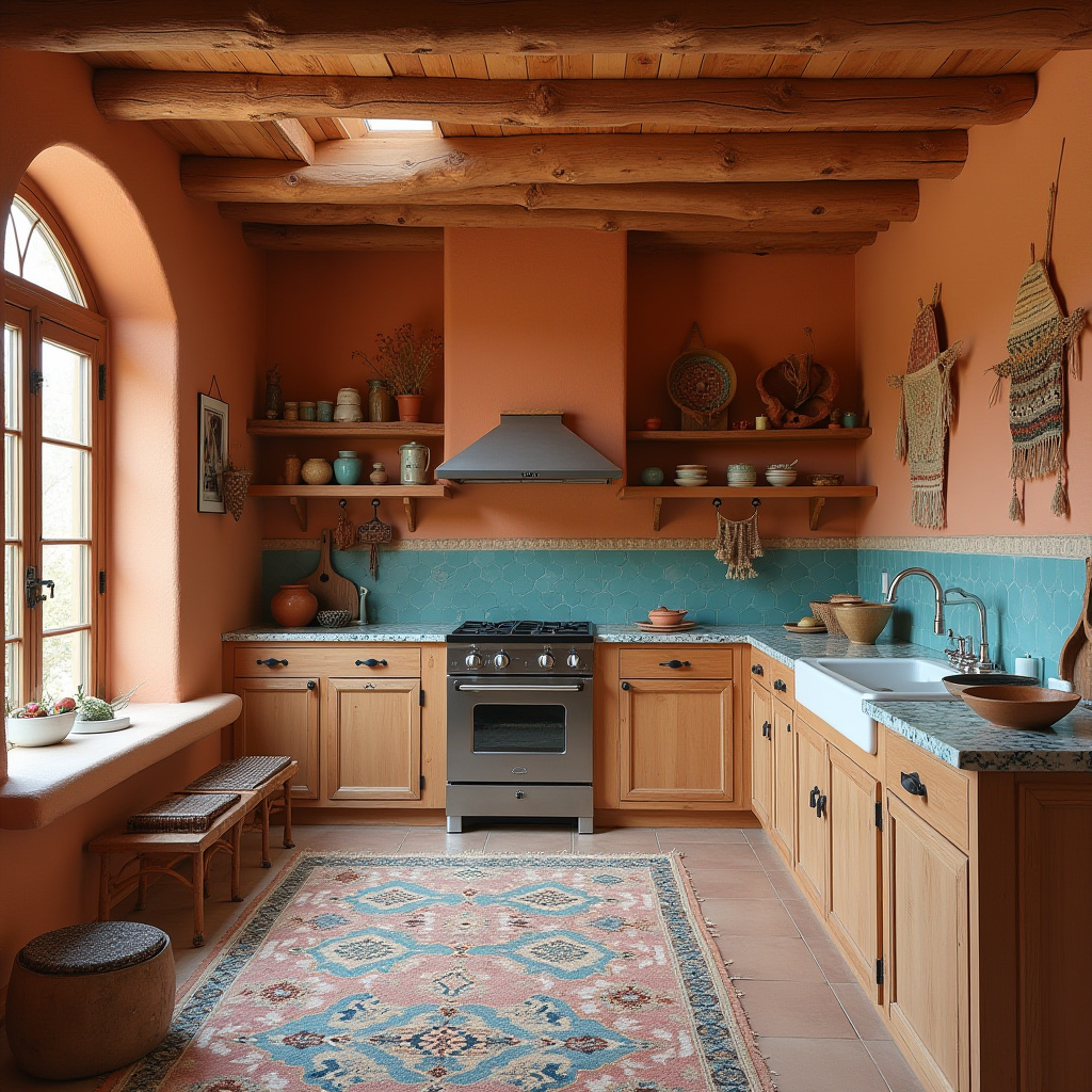 rustic boho kitchen ideas 9