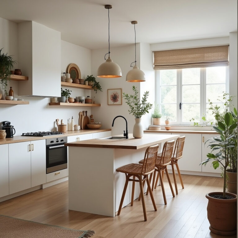 scandi boho kitchen 1