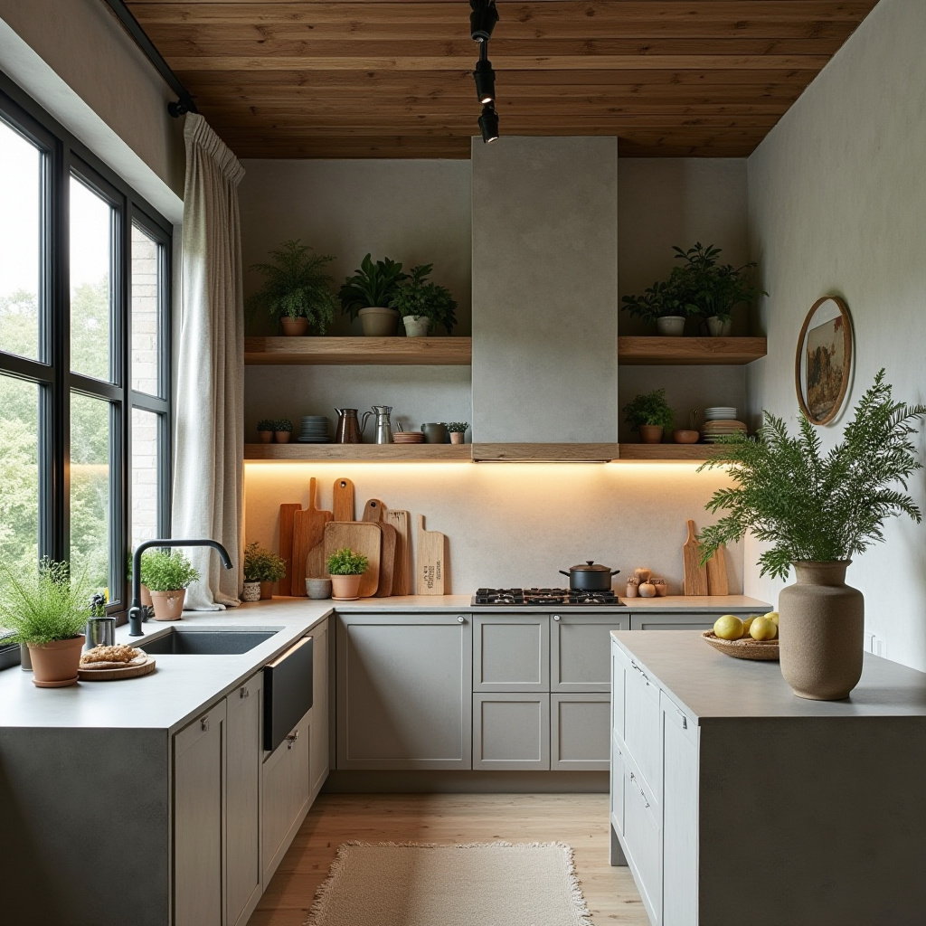 scandi boho kitchen 10