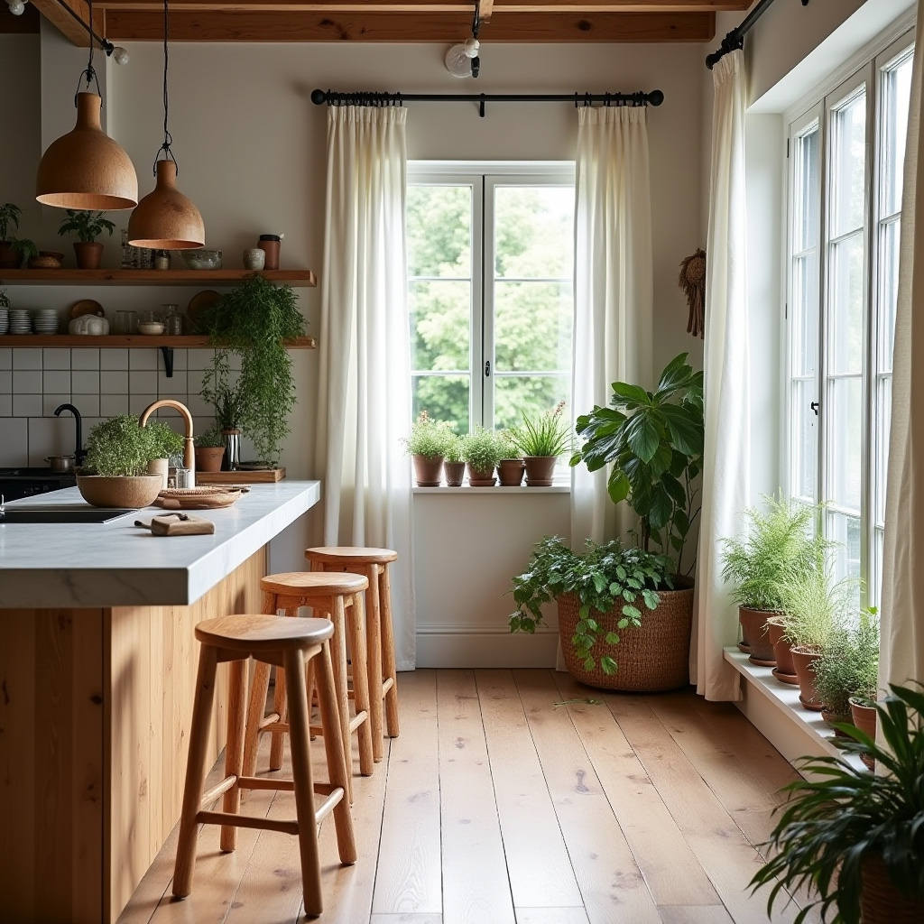 scandi boho kitchen 22