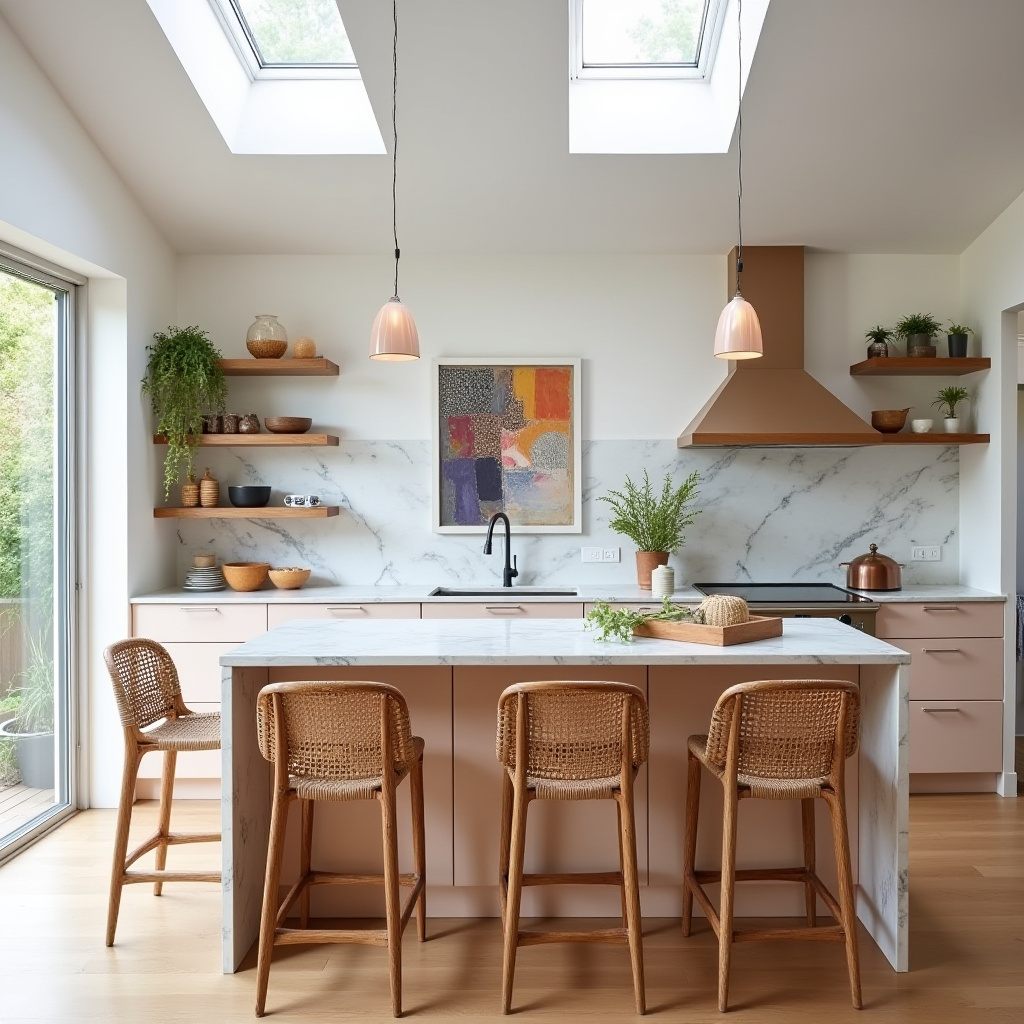 scandi boho kitchen 32