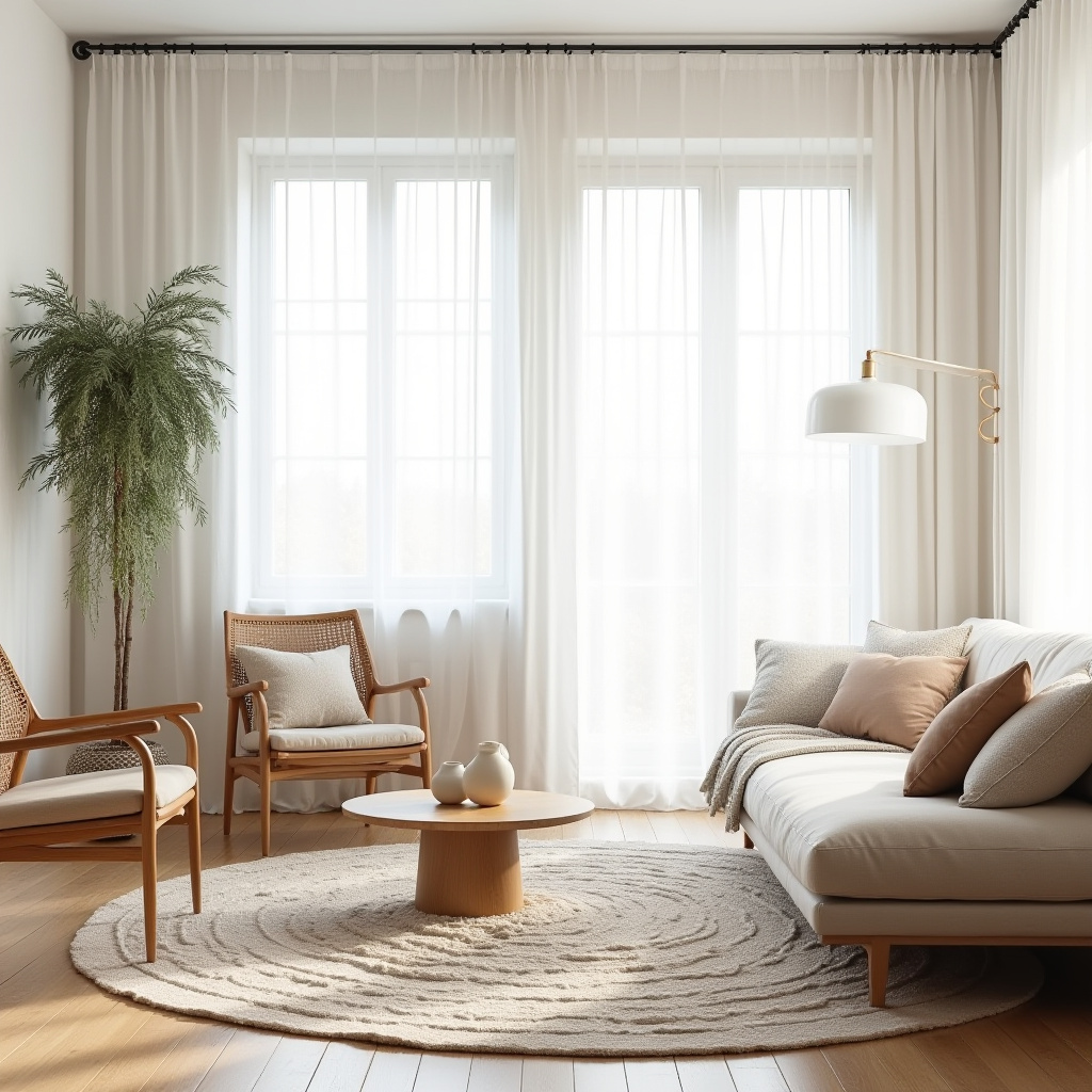 scandi boho living room 12