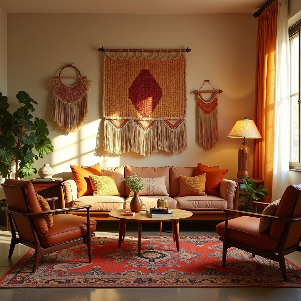 scandi boho living room 13