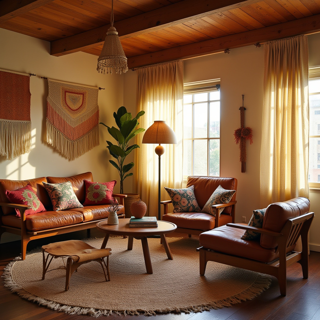 scandi boho living room 14