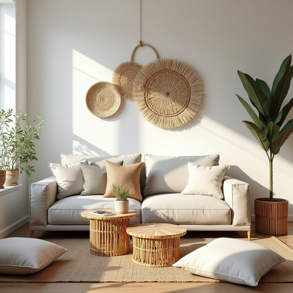 scandi boho living room 18
