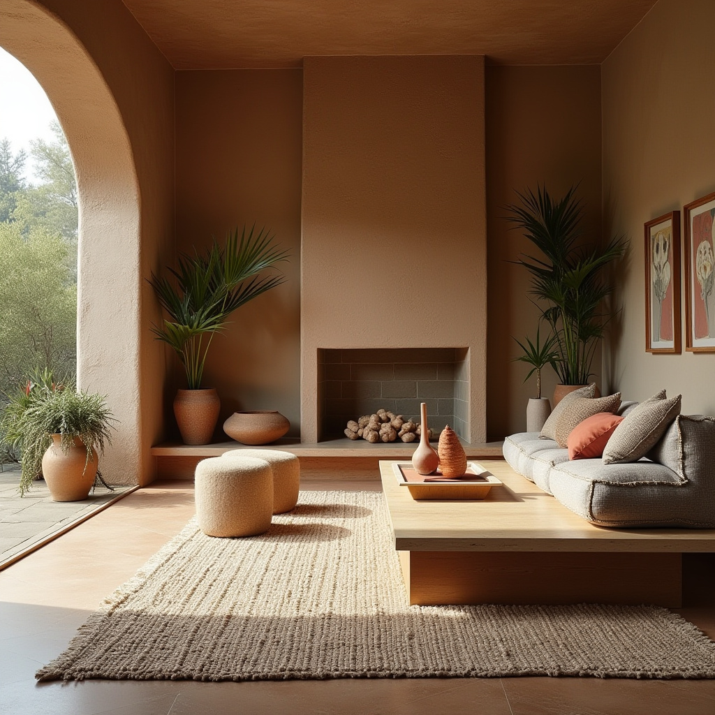 scandi boho living room 19