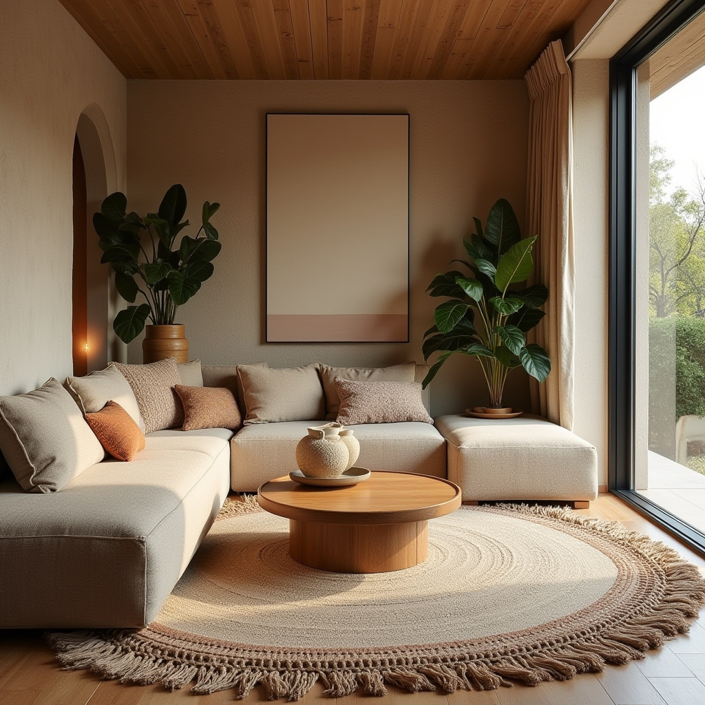 scandi boho living room 20