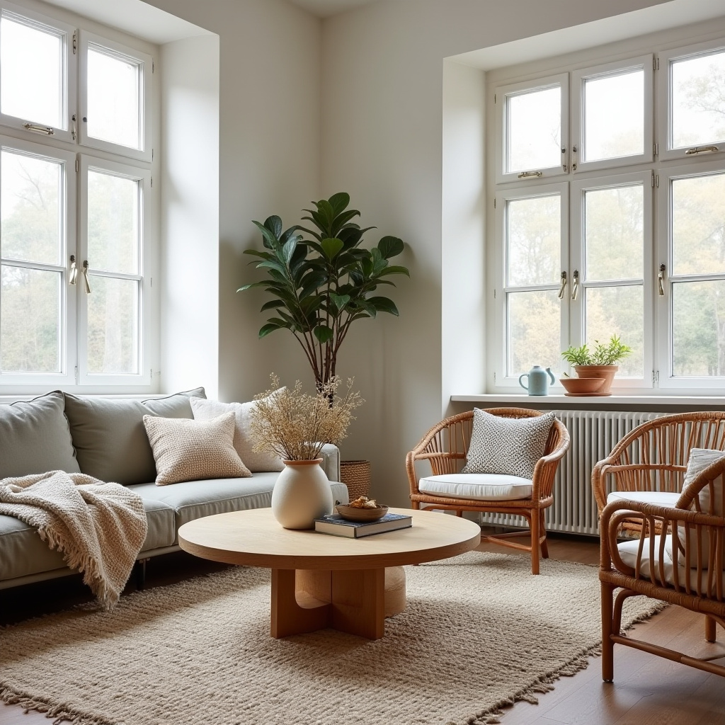 scandi boho living room 21