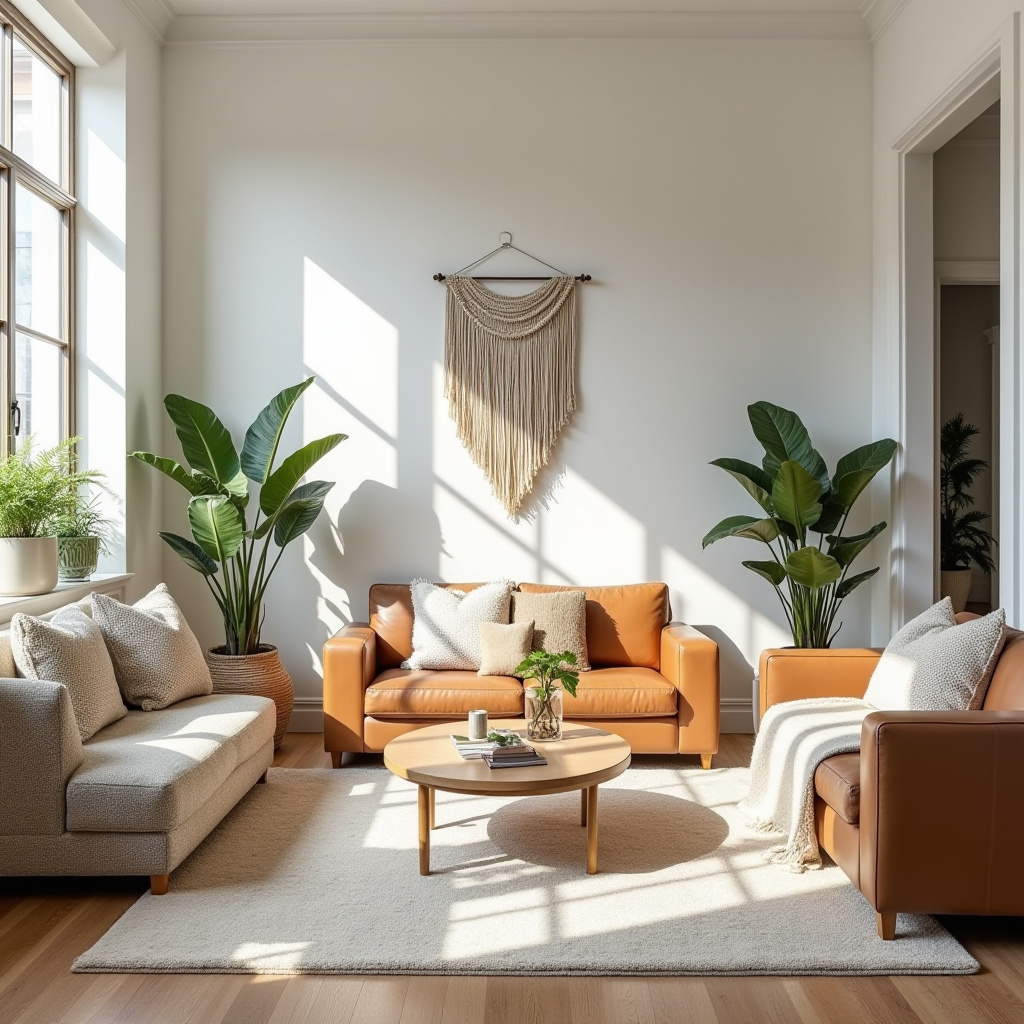 scandi boho living room 23