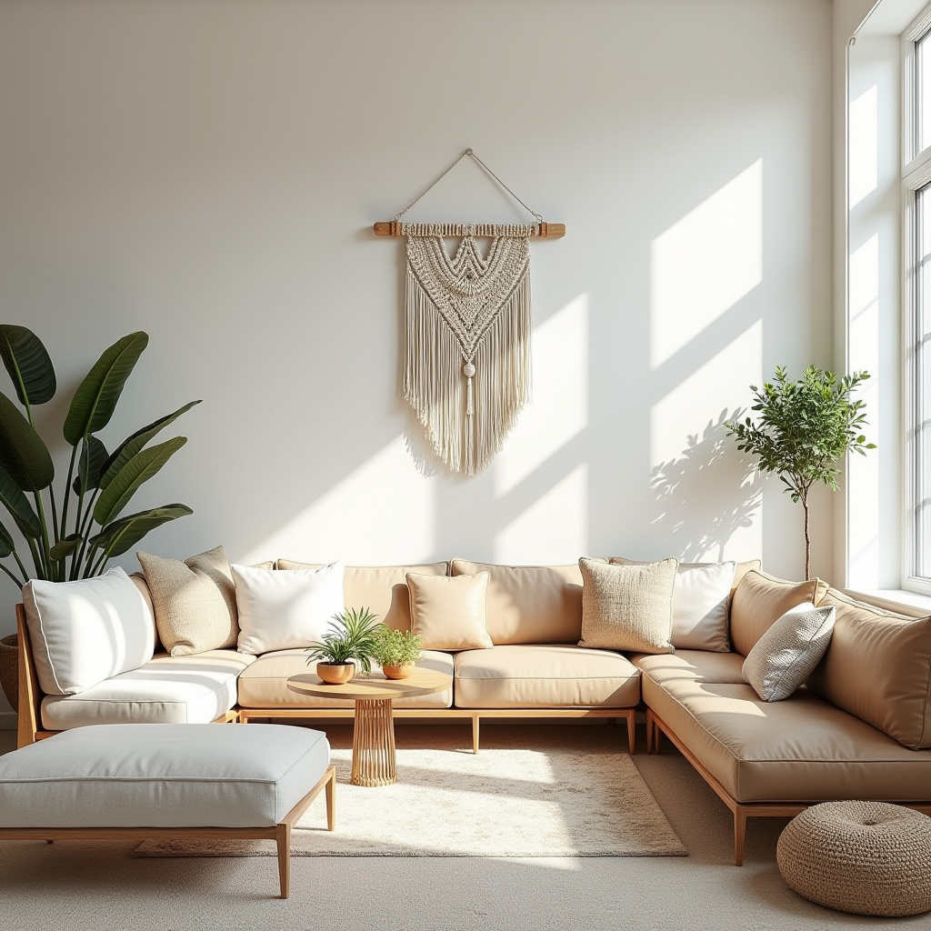 scandi boho living room 24