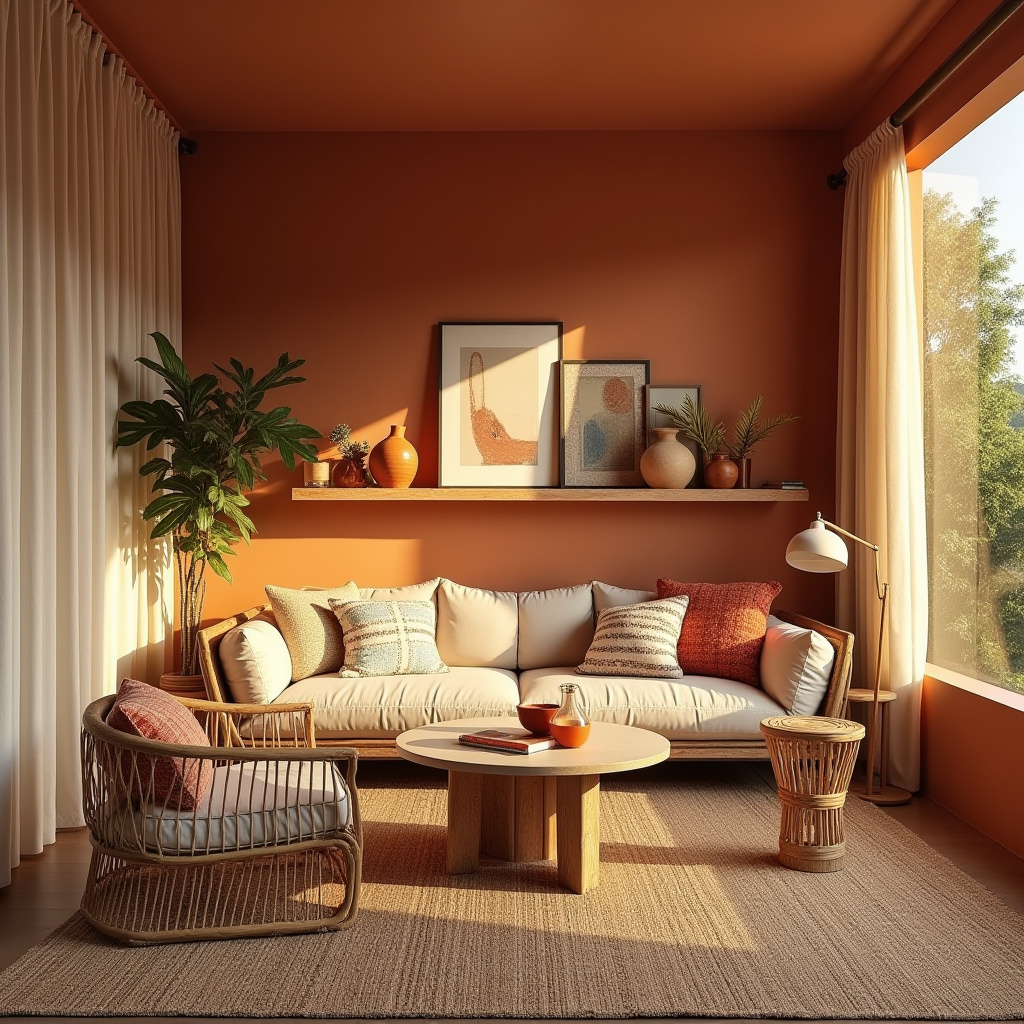 scandi boho living room 26