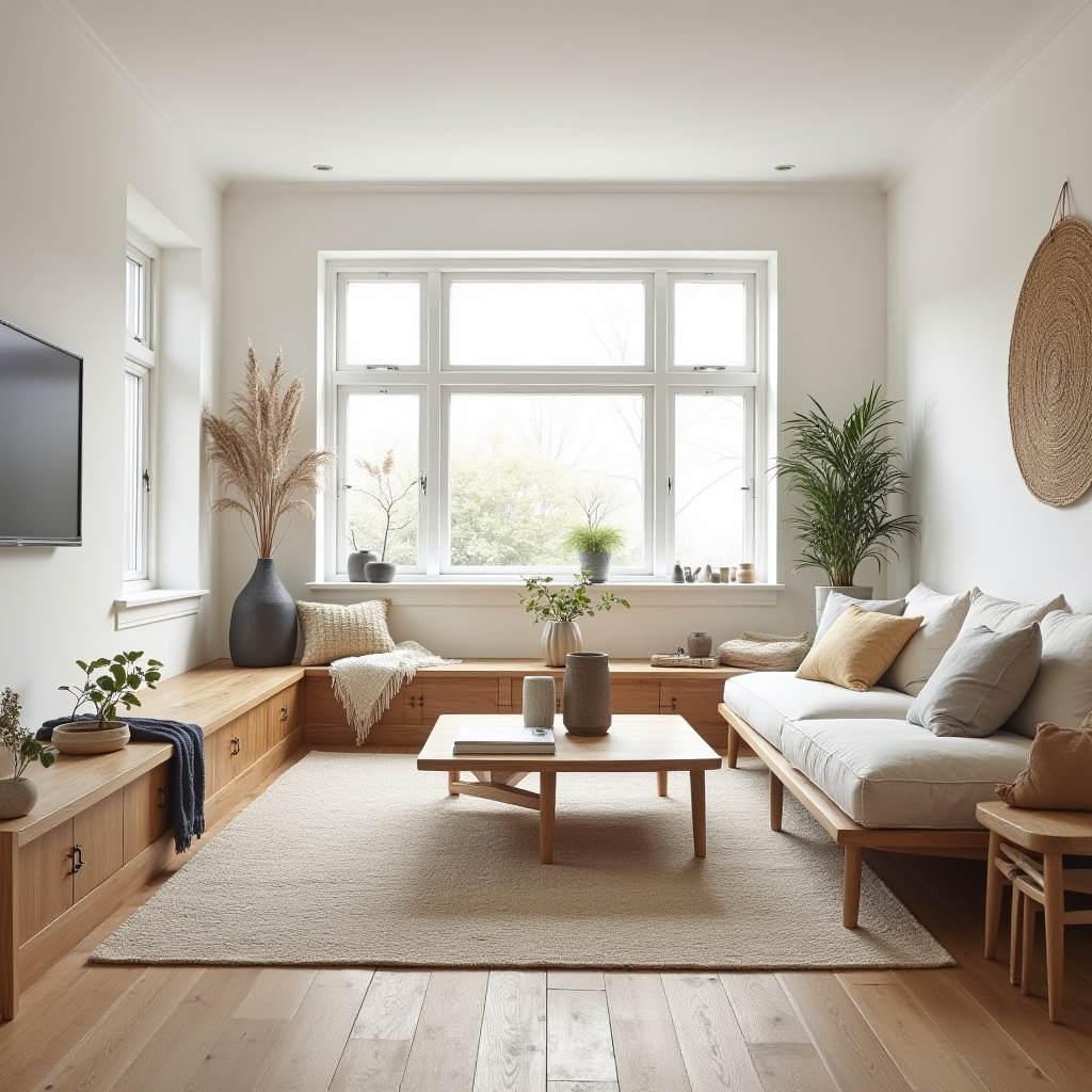scandi boho living room 27
