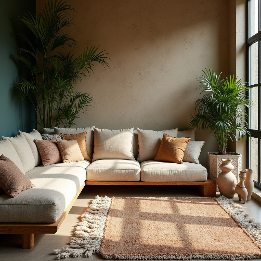 scandi boho living room 29