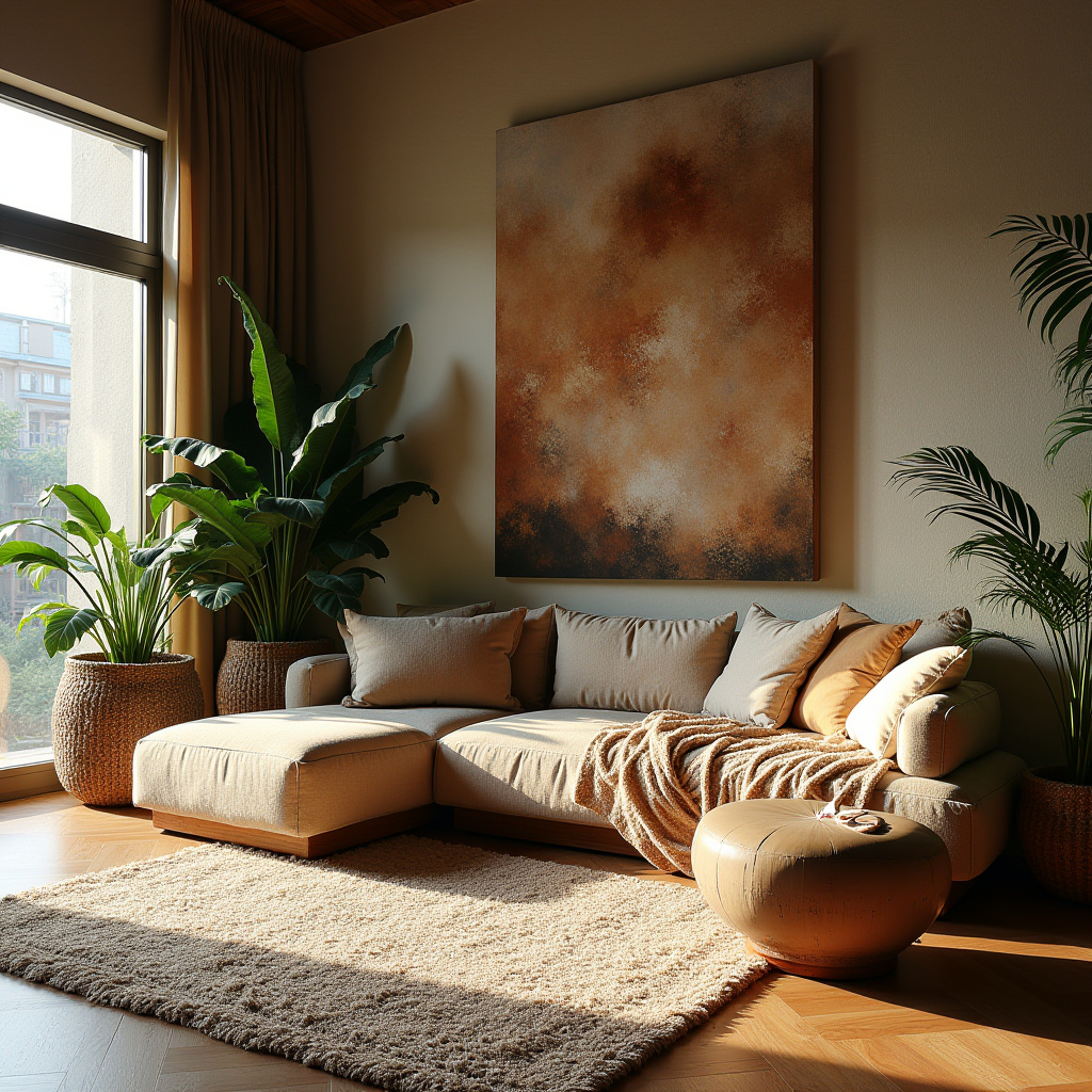scandi boho living room 30