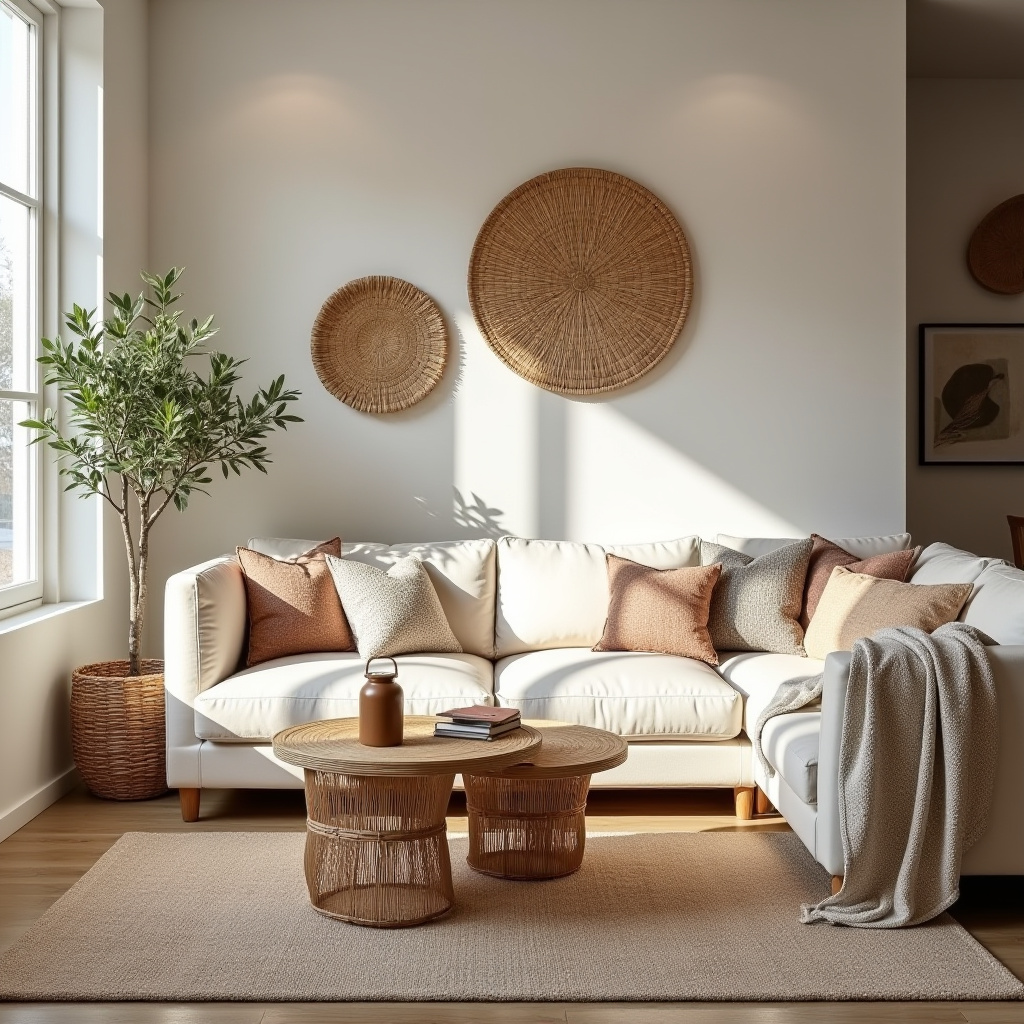 scandi boho living room 34