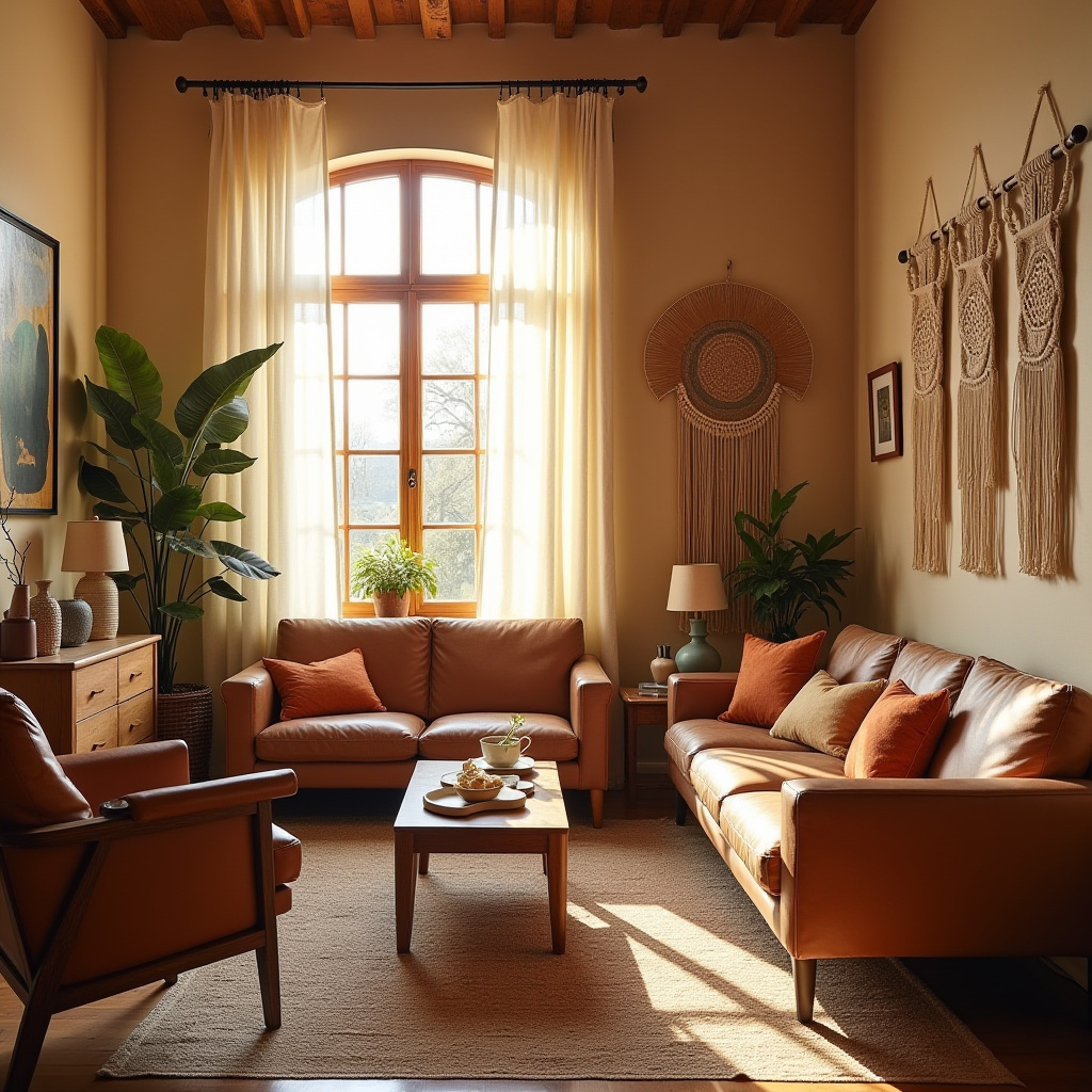scandi boho living room 35