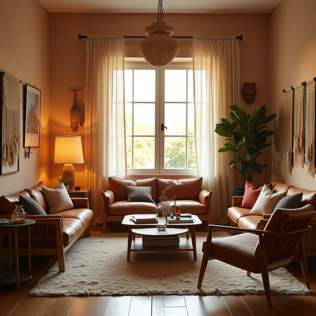 scandi boho living room 36