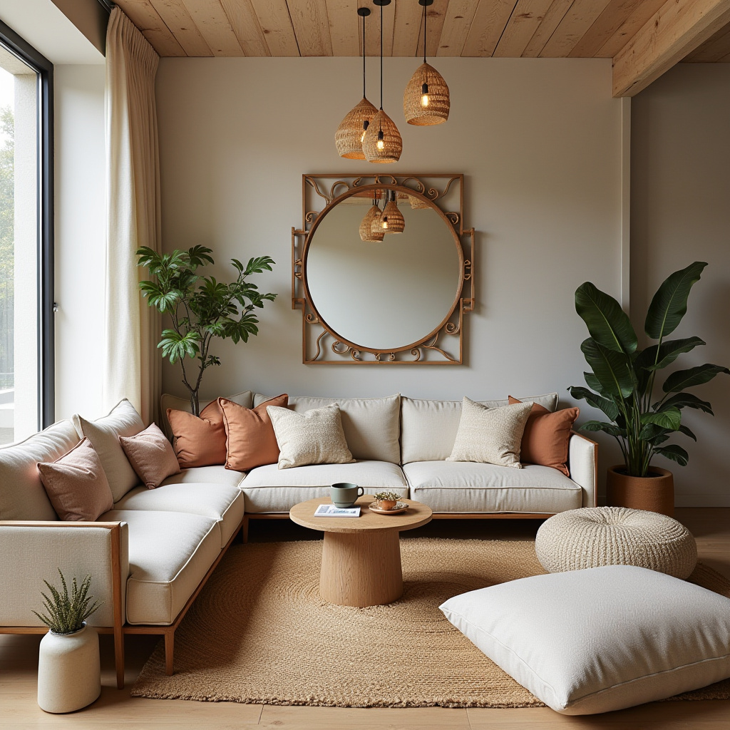 scandi boho living room 4
