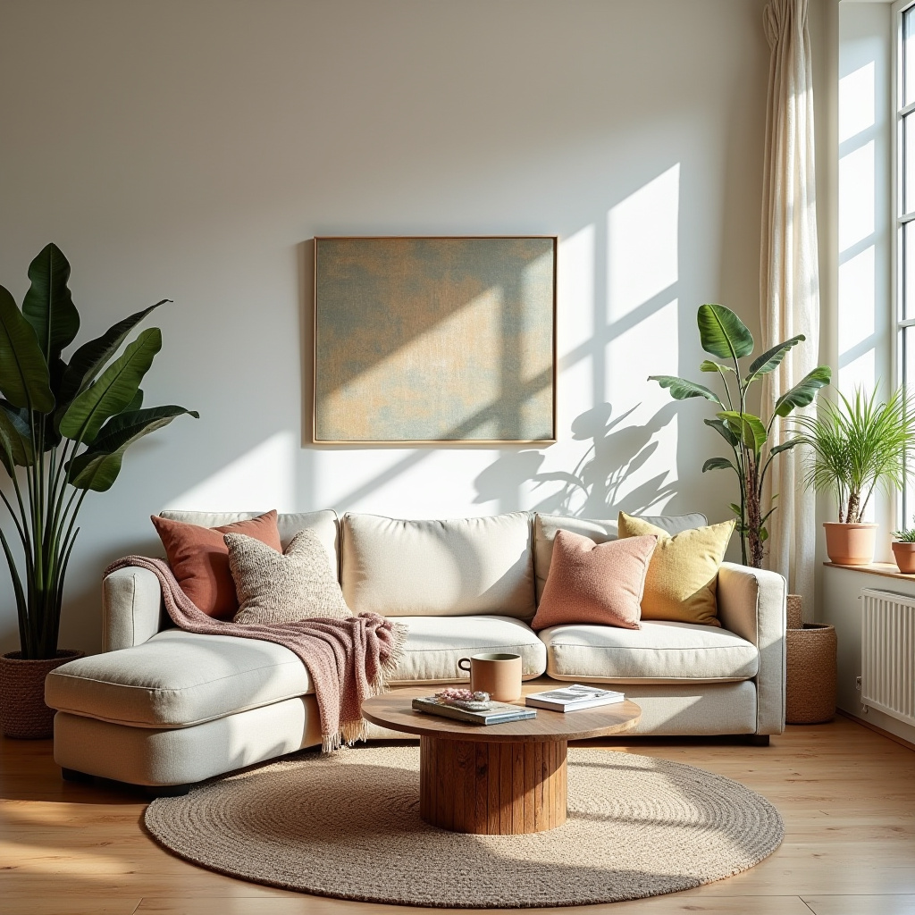 scandi boho living room 5