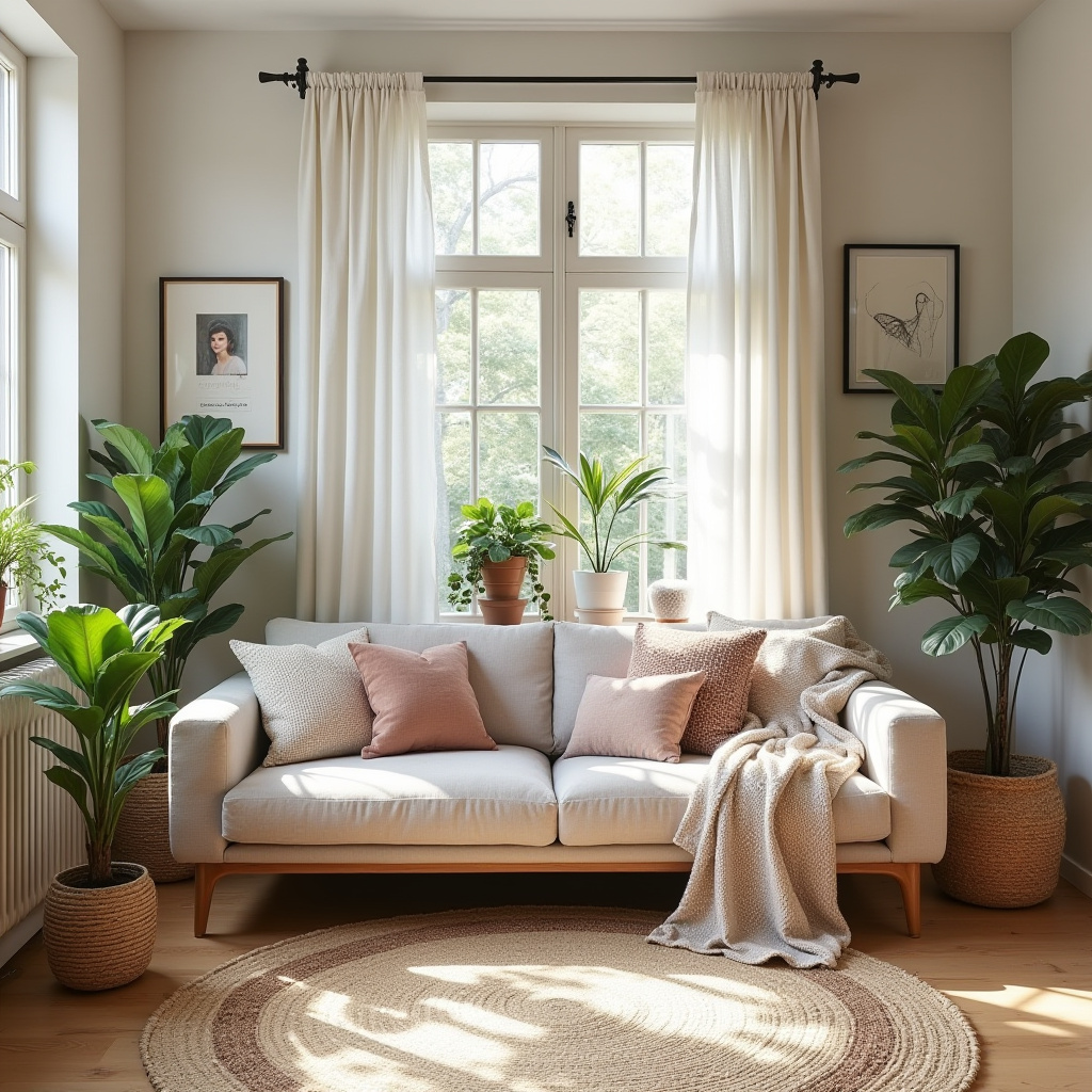 scandi boho living room 6