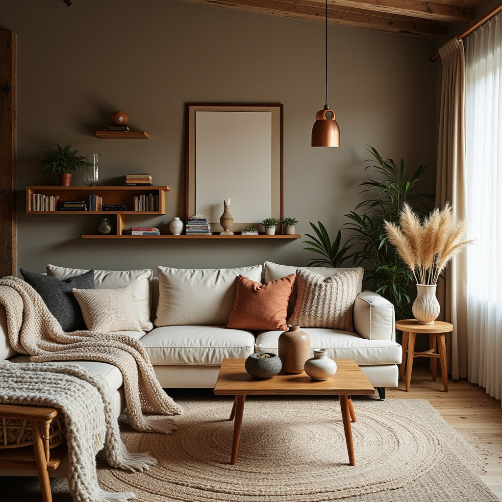 scandi boho living room 9