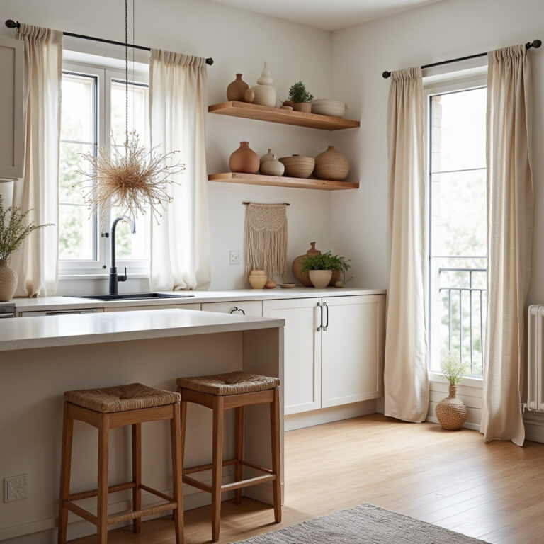 scandinavian boho kitchen 1