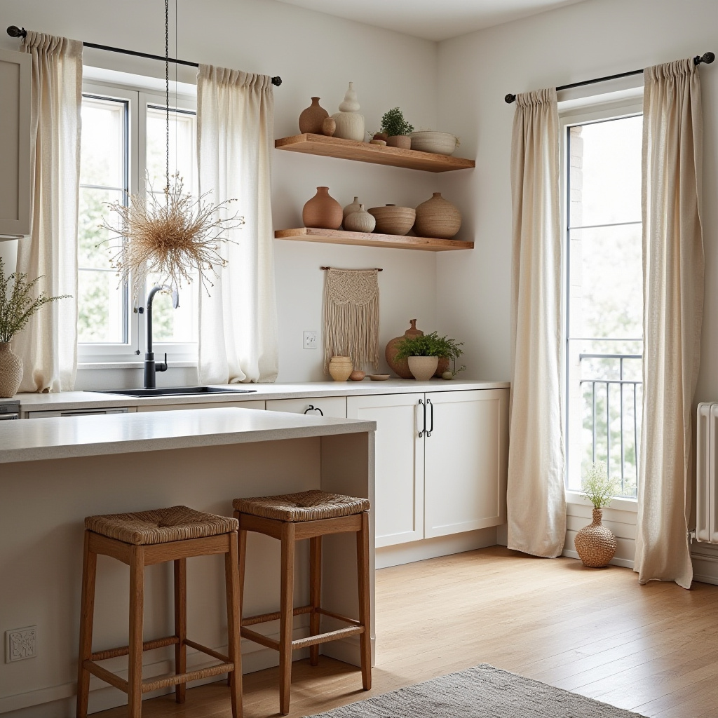 scandinavian boho kitchen 1