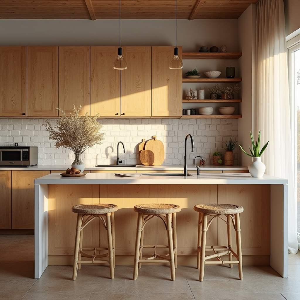 scandinavian boho kitchen 10