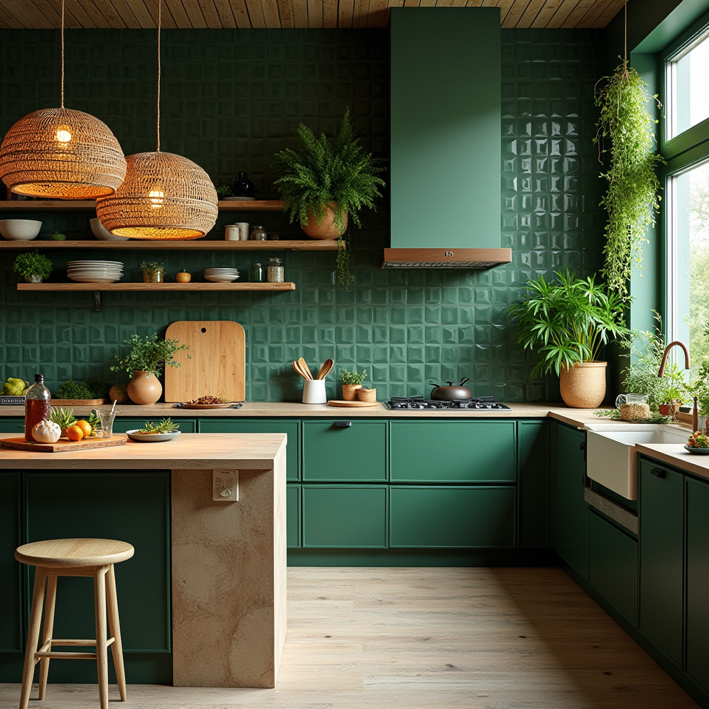 scandinavian boho kitchen 11
