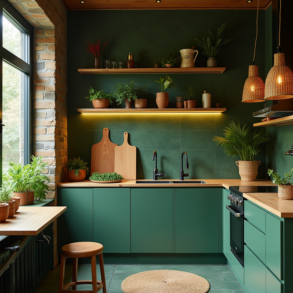 scandinavian boho kitchen 12