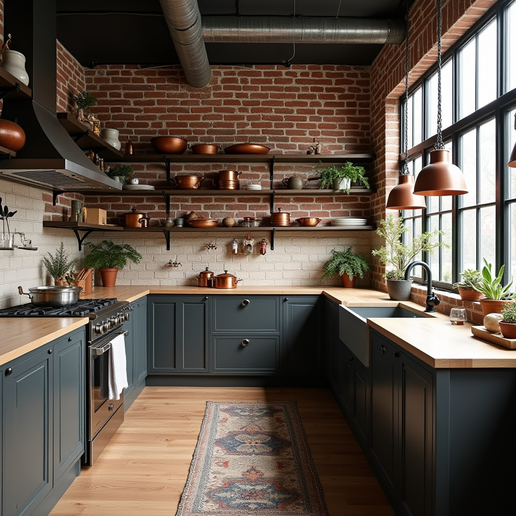scandinavian boho kitchen 14