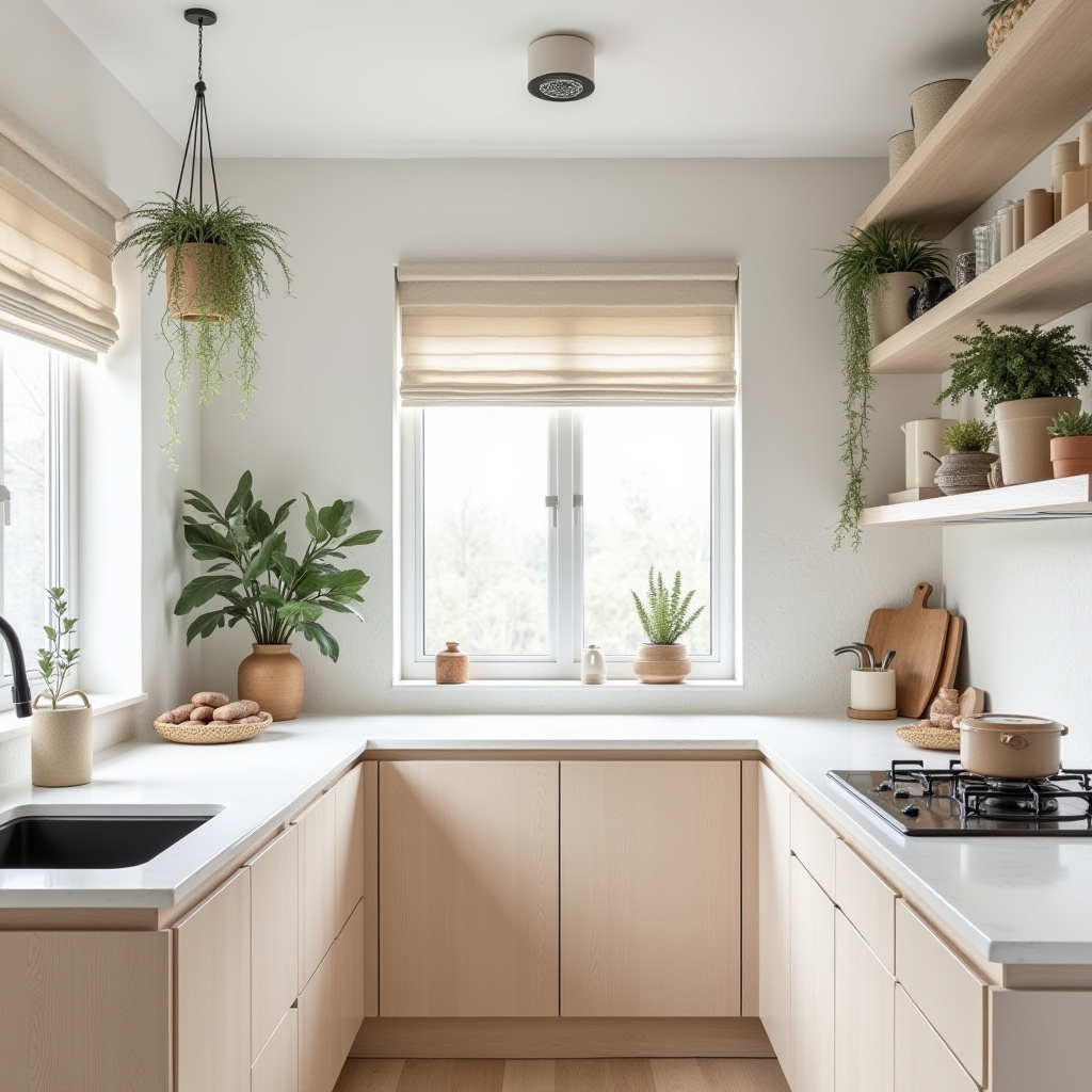 scandinavian boho kitchen 15