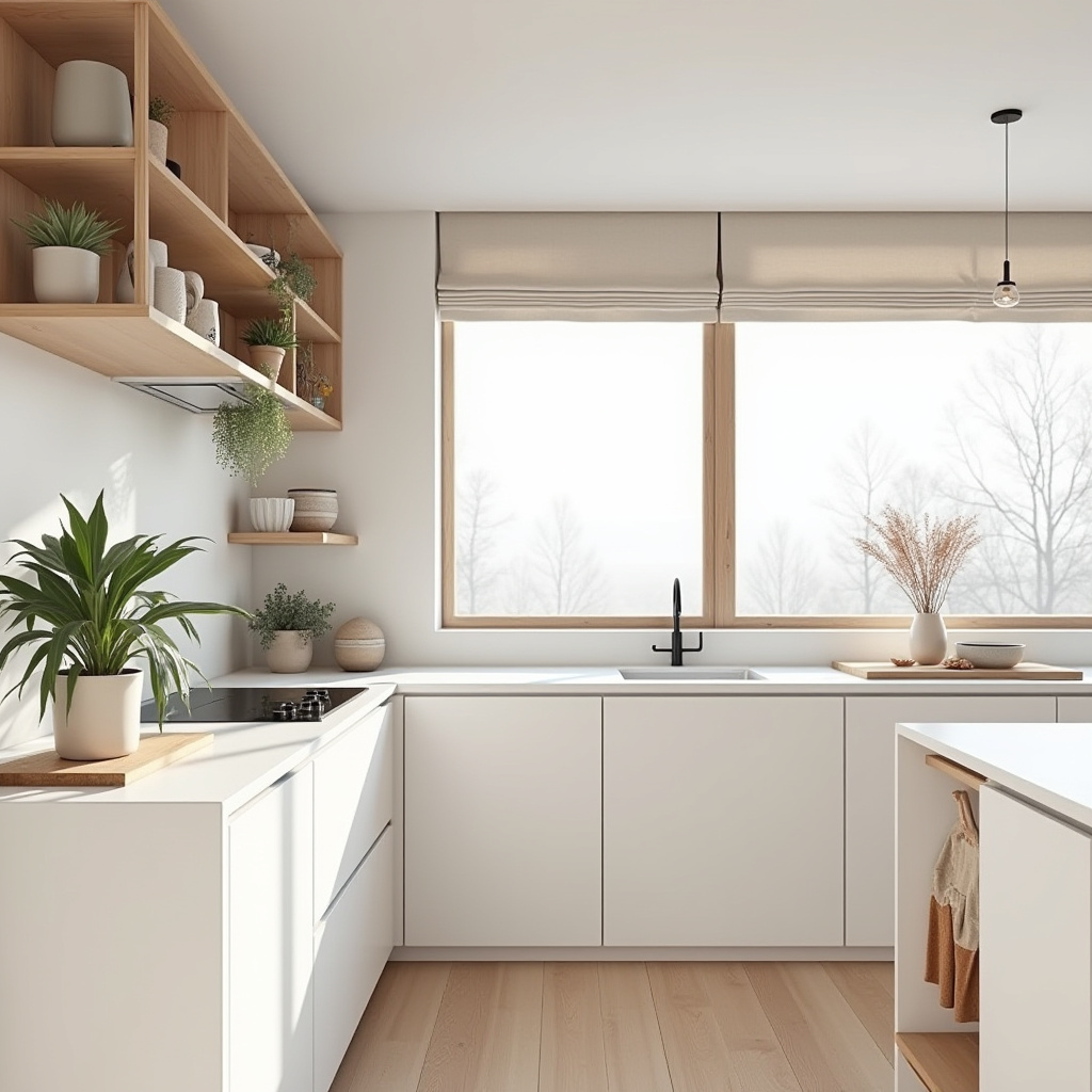 scandinavian boho kitchen 16