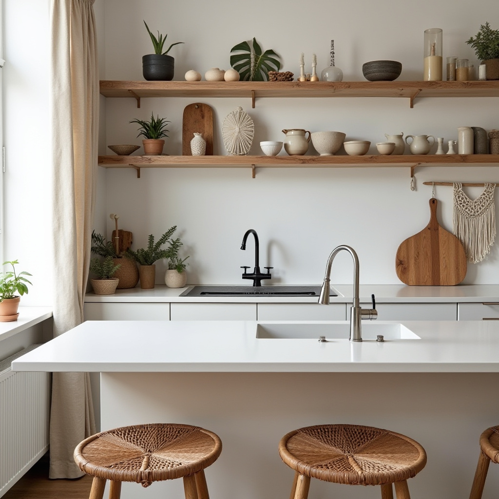 scandinavian boho kitchen 2
