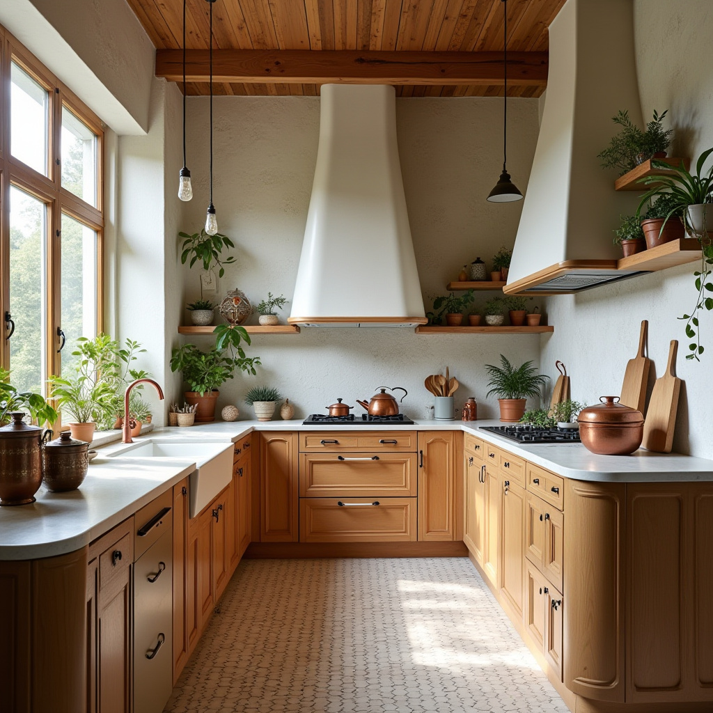 scandinavian boho kitchen 22