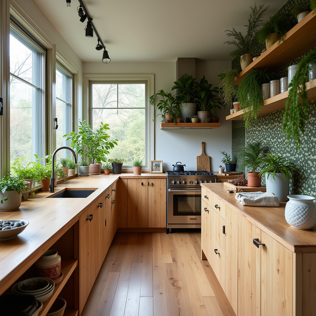 scandinavian boho kitchen 23