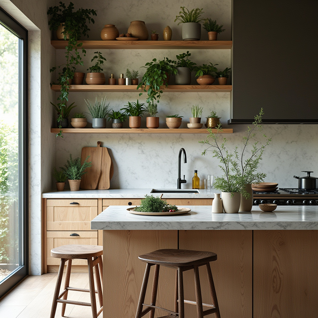 scandinavian boho kitchen 28