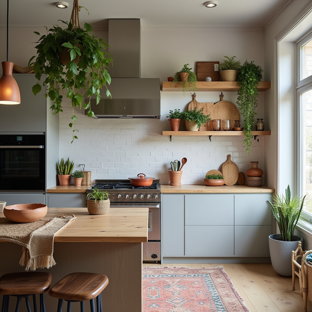scandinavian boho kitchen 3