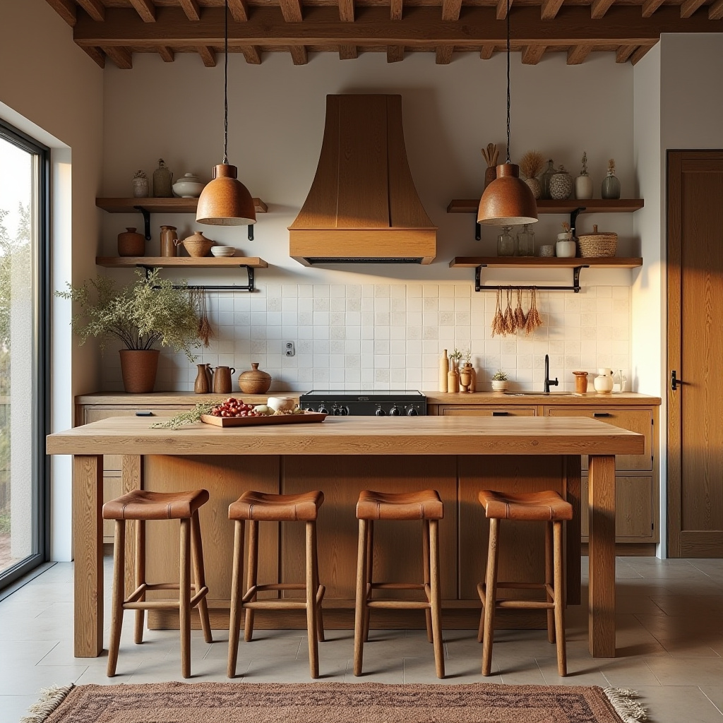 scandinavian boho kitchen 30