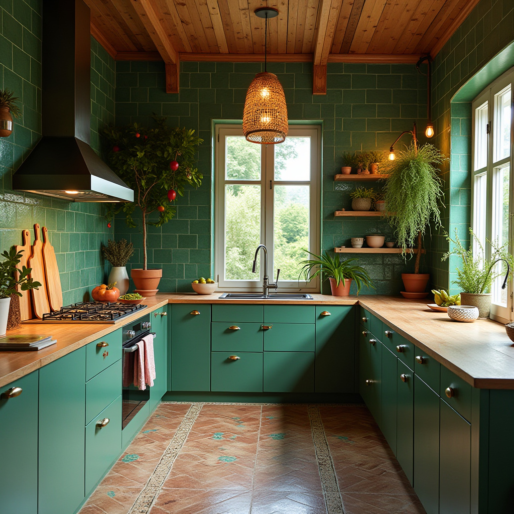 scandinavian boho kitchen 31