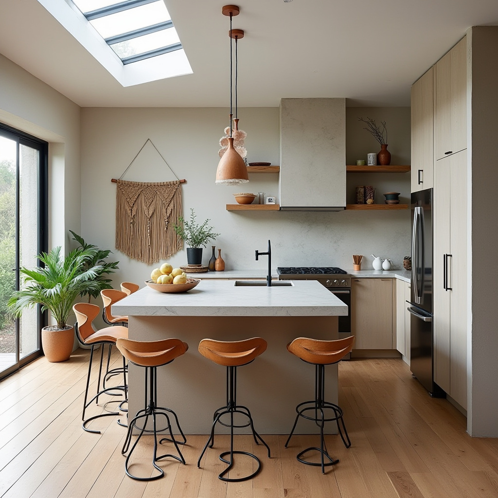 scandinavian boho kitchen 7