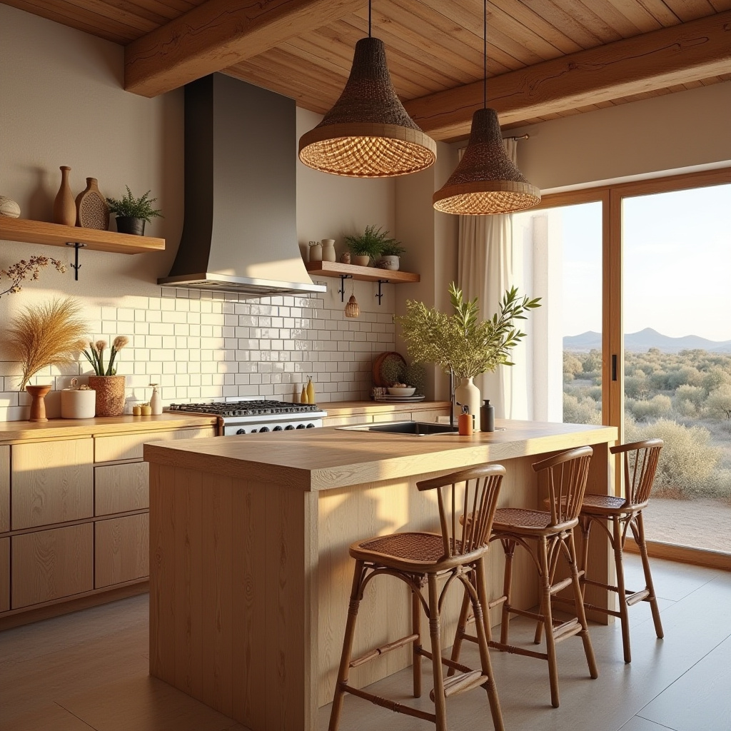 scandinavian boho kitchen 9