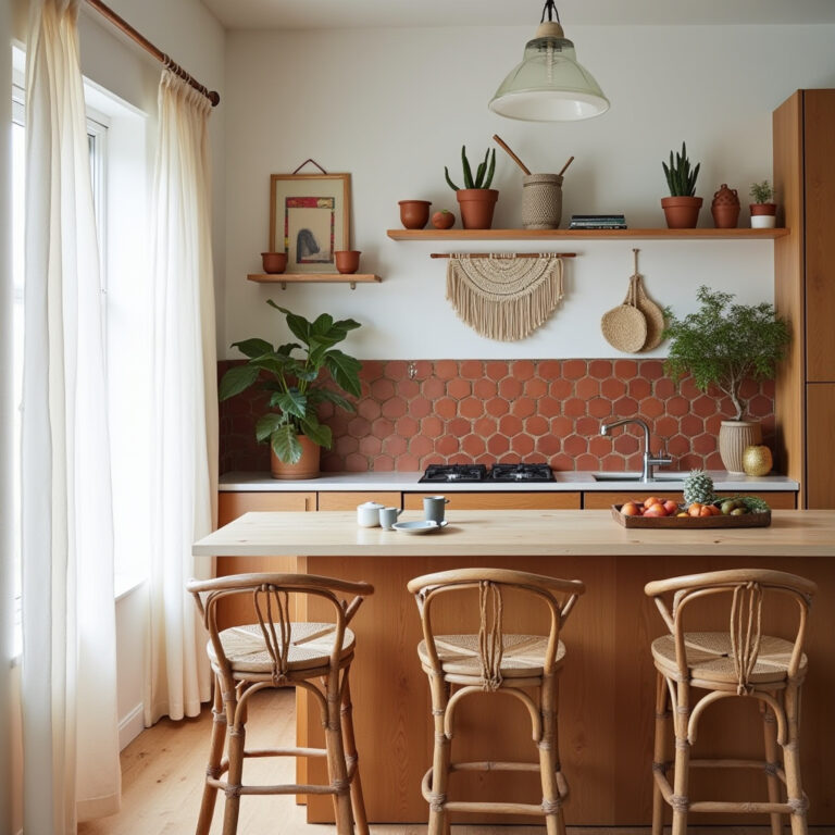 simple boho kitchen 1