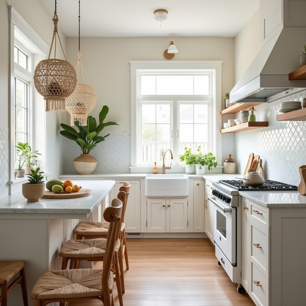 simple boho kitchen 10