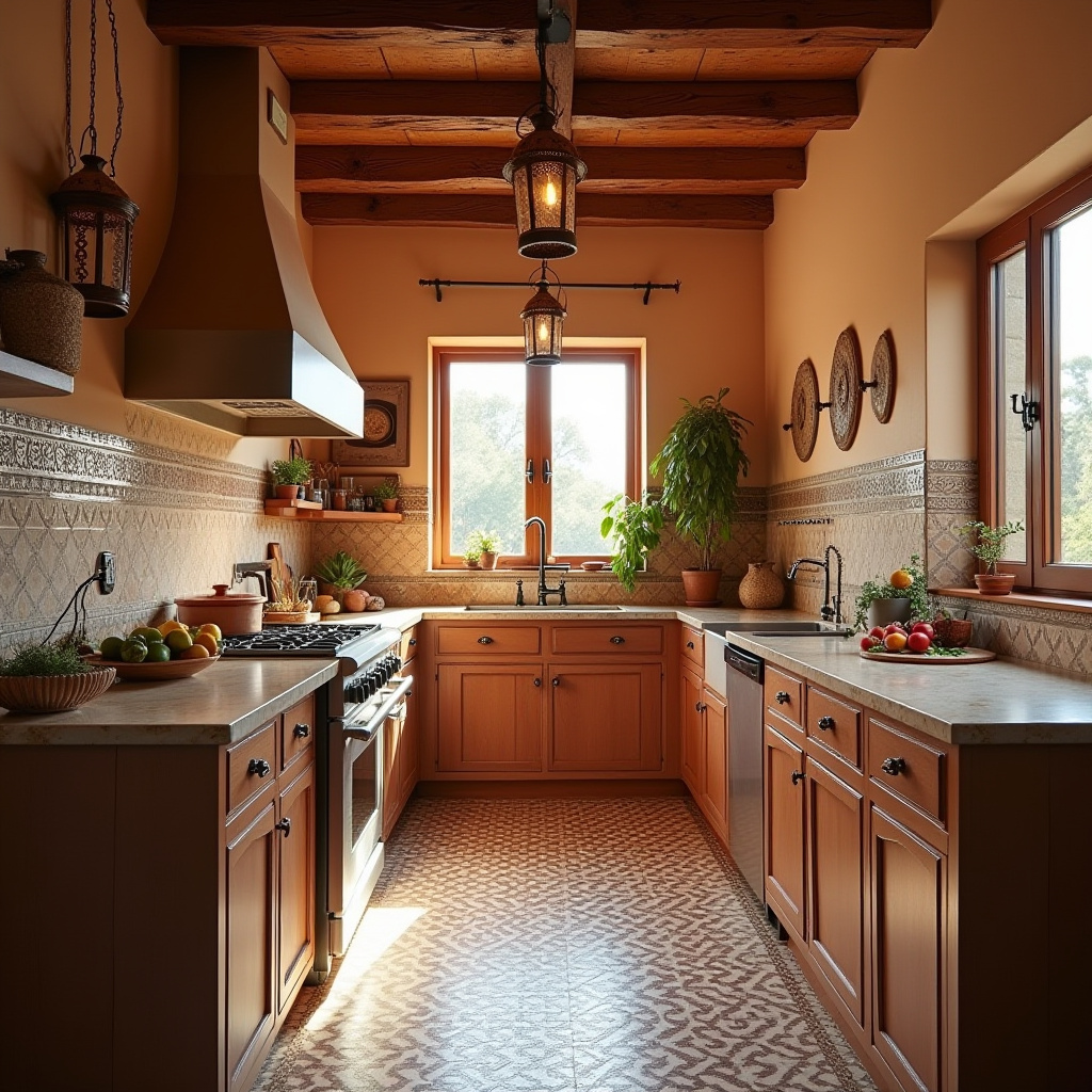 simple boho kitchen 17
