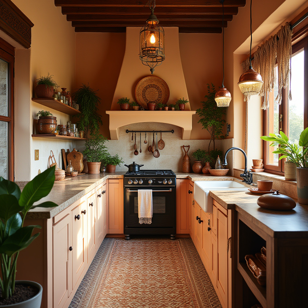 simple boho kitchen 18