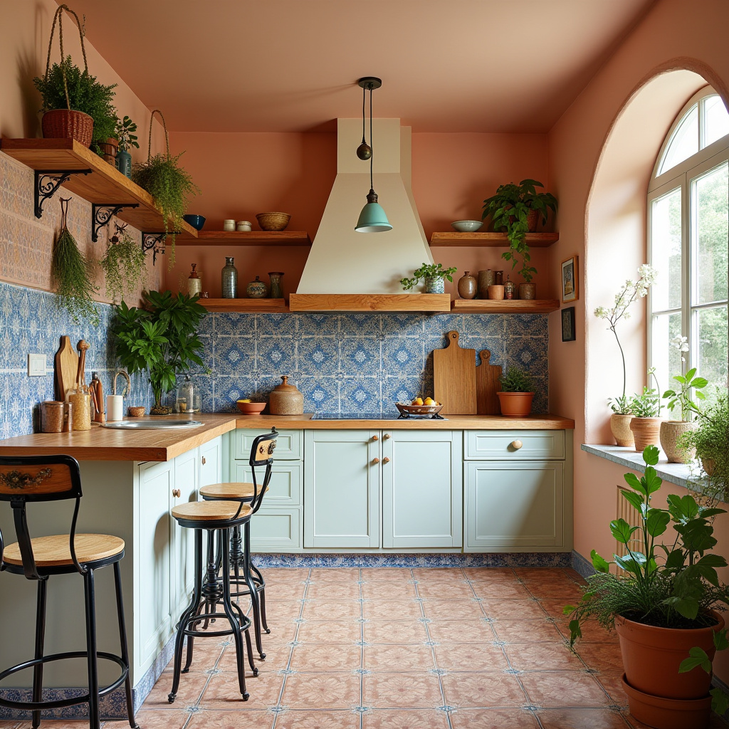 simple boho kitchen 24
