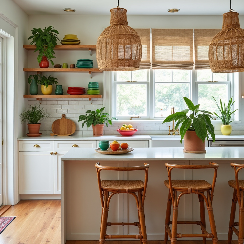 simple boho kitchen 27