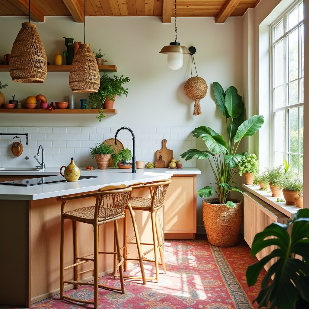 simple boho kitchen 28